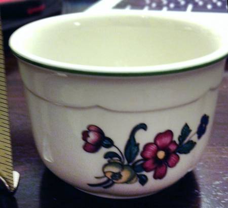 Alt Strassburg (Trim Off Edge) Open Sugar Bowl