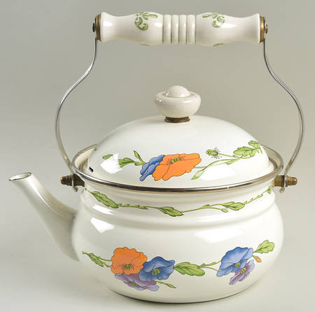 Amapola Metal Kettle & Lid