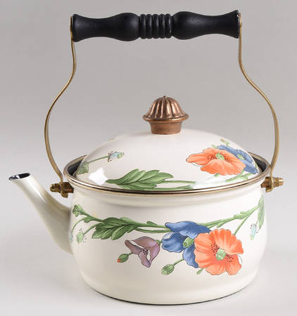 Amapola Metal Kettle & Lid