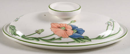 Amapola Lid for 2 Quart Oval Covered Casserole