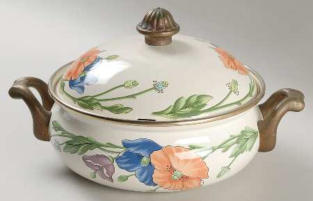 Amapola 2.25 Quart Metal Covered Casserole