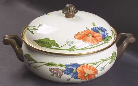Amapola 3 Quart Metal Covered Casserole