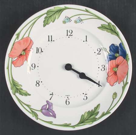 Amapola Clock Plate