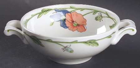 Amapola Footed Cream Soup Bowl