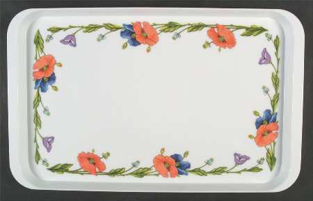 Amapola 18" Plastic Serving Tray
