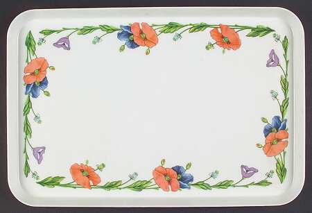 Amapola Plastic Serving Tray 17"