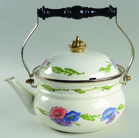 Amapola Metal Kettle & Lid