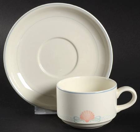 Amalfi Flat Cup & Saucer Set
