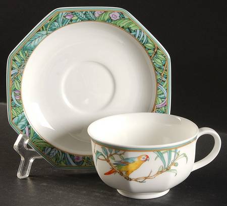 Amazona Flat Cup & Saucer Set