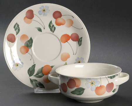 Amigo Flat Cream Soup Bowl & Saucer Set