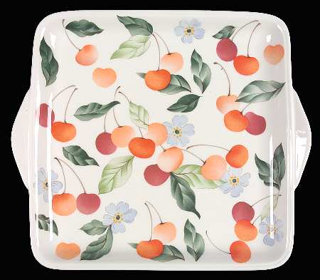 Amigo Square Handled Cake Plate