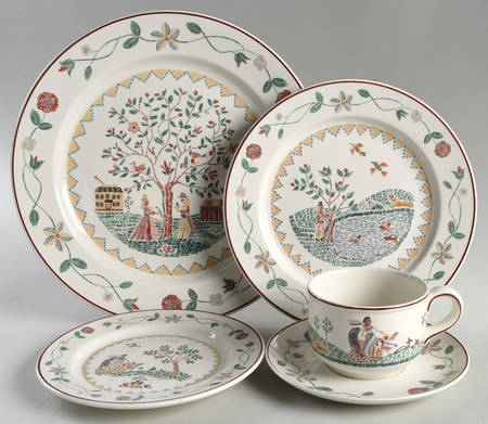 American Sampler 5 Piece Place Setting