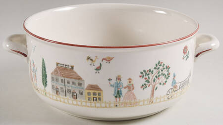 American Sampler Tureen No Lid