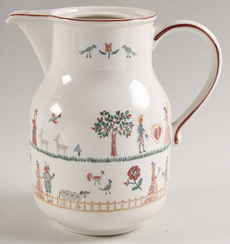 American Sampler Coffee Pot No Lid