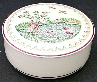 American Sampler Large Candy Box & Lid