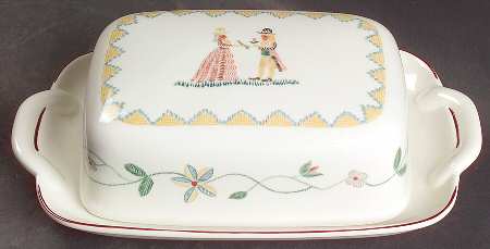 American Sampler Rectangular Covered Butter by Villeroy & Boch