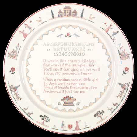 American Sampler 12" Chop Plate (Round Platter)