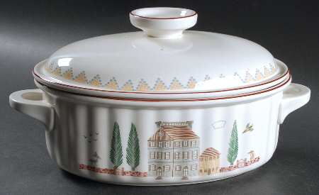 American Sampler 3 Quart Oval Covered Casserole by Villeroy & Boch