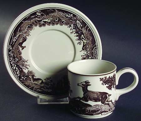 Anjou Flat Cup & Saucer Set