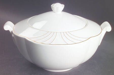 Arco Gold Round Covered Vegetable