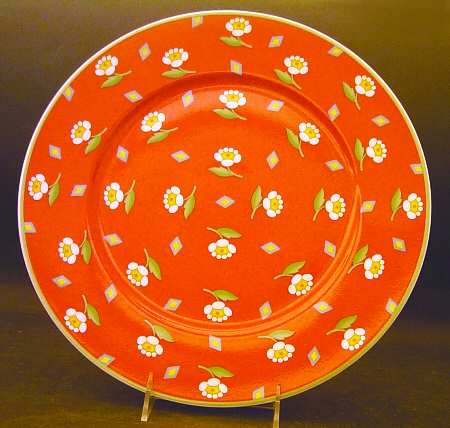 Ava Red 12" Chop Plate (Round Platter)