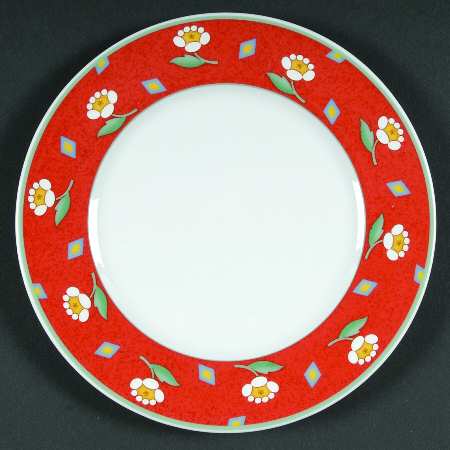 Ava Red Bread & Butter Plate
