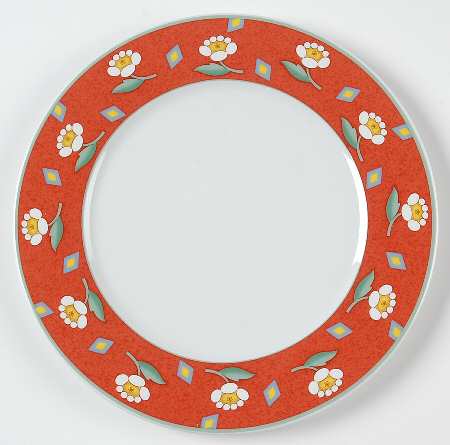 Ava Red Salad Plate