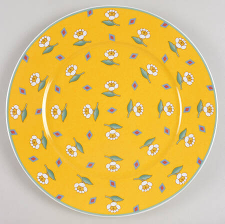 Ava Yellow 12" Chop Plate (Round Platter)