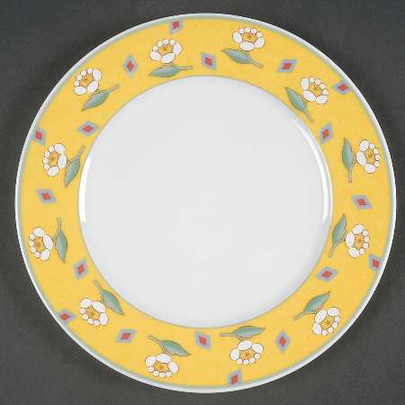 Ava Yellow Salad Plate