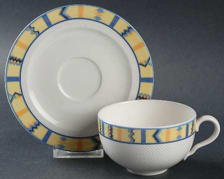 Bali Look Flat Cup & Saucer Set