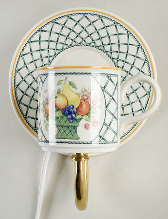Basket 7 1/2"-7 3/4" Electric Wall Sconce HC