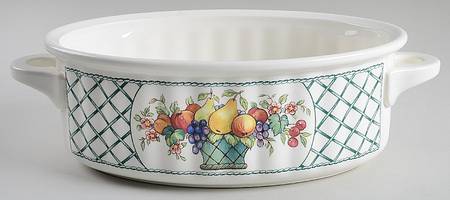 Basket 3 Qt Oval Covered Casserole No Lid