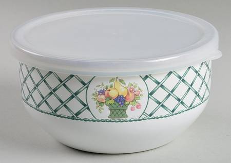 Basket Bowl-Metal 5 3/4" with Plastic Lid