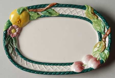 Basket Tray for Figural Creamer & Sugar W/Spoon