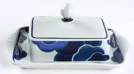 Blue Cloud Square Covered Butter