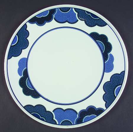 Blue Cloud Cake Plate