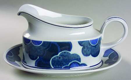 Blue Cloud Gravy Boat & Underplate