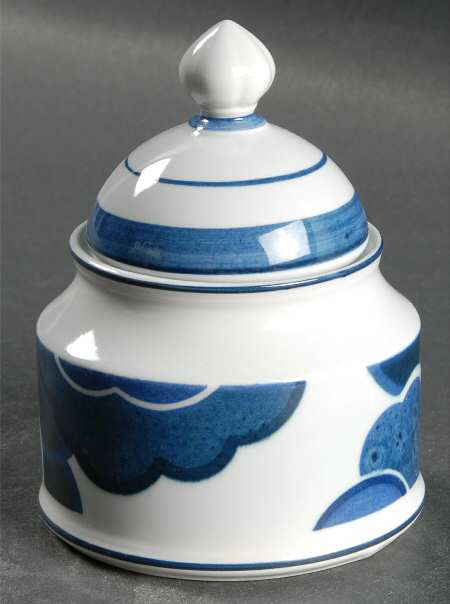 Blue Cloud Sugar Bowl & Lid