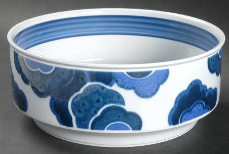 Blue Cloud 8" Round Vegetable Bowl