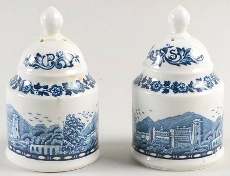 Blue Castle Salt & Pepper Set