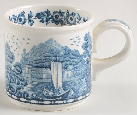 Blue Castle Flat Demitasse Cup
