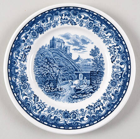 Blue Castle Bread & Butter Plate