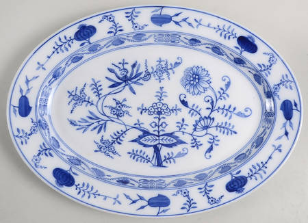 Blue Onion 15" Oval Serving Platter