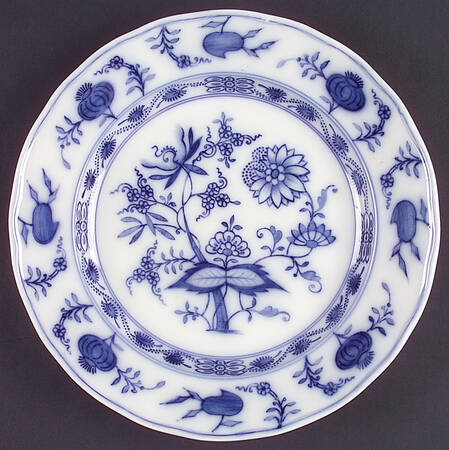 Blue Onion Luncheon Plate