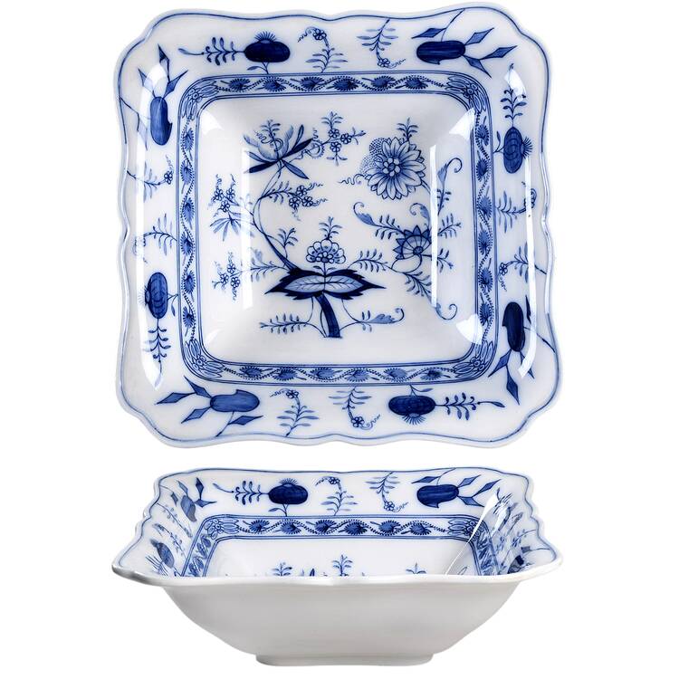 Blue Onion 11" Square Vegetable Bowl