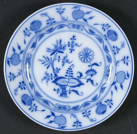 Blue Onion Bread & Butter Plate