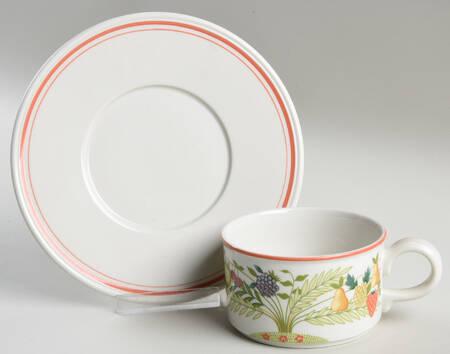 Bon Appetit Flat Cup & Saucer Set