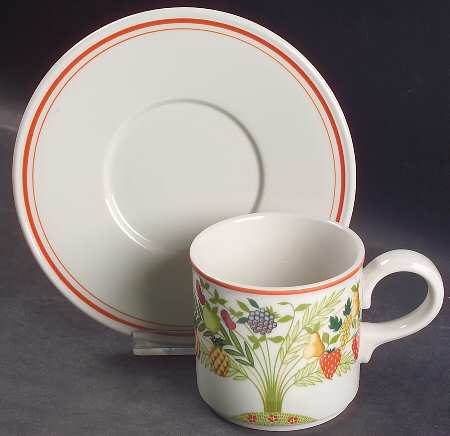 Bon Appetit Flat Cup & Saucer Set