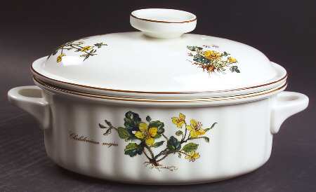 Botanica 2 Quart Oval Covered Casserole