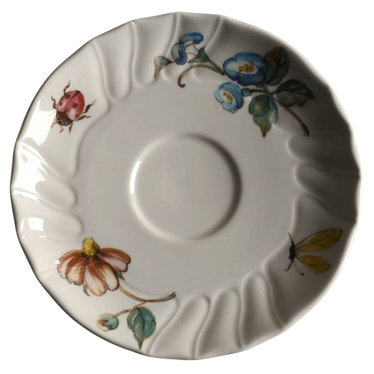 Bouquet Saucer for Demitasse Cup